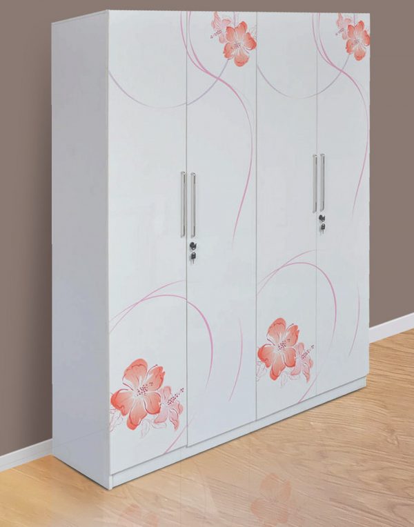 Fresno-Four-Door-Wardrobe-in-White-Orange-Colour-by-Parin02-600x764