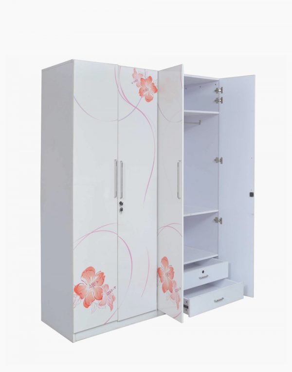 Fresno-Four-Door-Wardrobe-in-White-Orange-Colour-by-Parin03-600x764